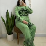 ست بلوز شلوار الو آبرنگی
