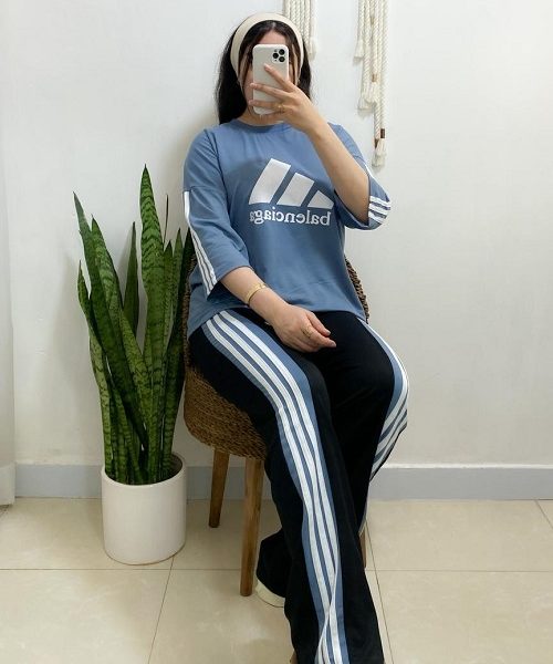 ست بلوز شلوار بالسینگا سه ربع