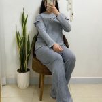 ست بلوز شلوار استین چین سنگشور