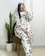 ست بلوز شلوار تدی حوله ای - Image 5