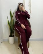 ست بلوز شلوار نیم زیپ مغز دوزی - تصویر 7
