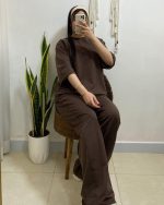 ست بلوز شلوار گلدوزی پاپیونی - تصویر 5