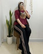 ست بلوز شلوار قلبی - Image 3