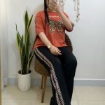 ست بلوز شلوار تک پاپیونی