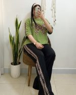 ست بلوز شلوار تک پاپیونی - Image 7