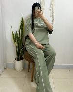 ست بلوز شلوار پرادا مغزدوزی