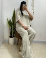 ست بلوز شلوار پرادا مغزدوزی - تصویر 6