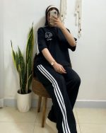 ست بلوز شلوار تنیس گلدوزی - تصویر 2