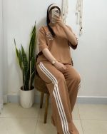 ست بلوز شلوار تنیس گلدوزی - تصویر 5