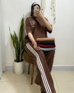 ست بلوز شلوار تنیس گلدوزی