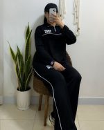 ست نیم زیپ مغزی دوزی استین بلند - Image 8